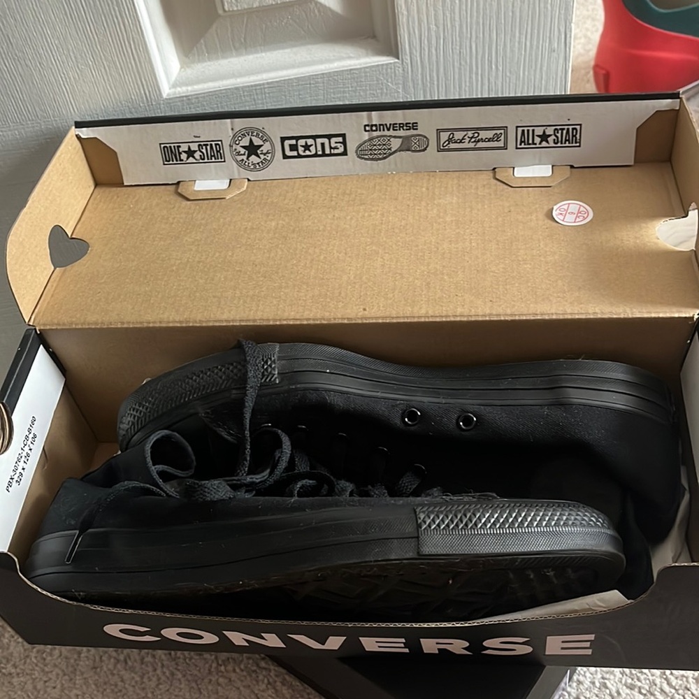 All Black Chuck Taylor Converse Shoes
